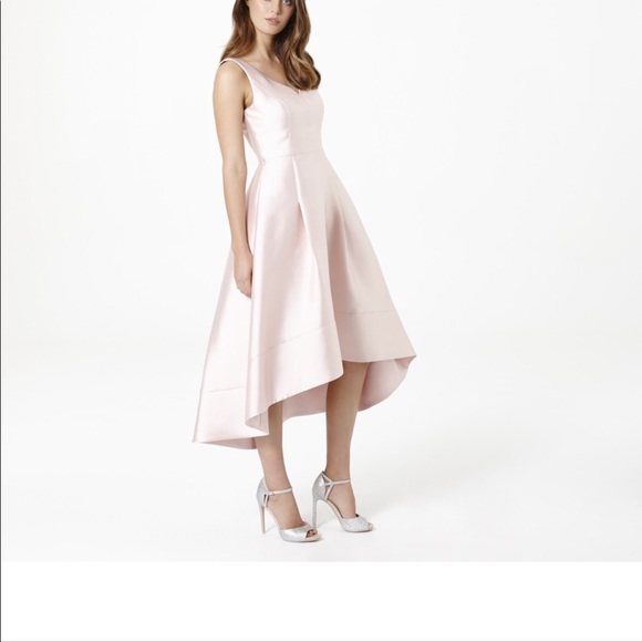 Beautiful pick asymmetrical prom dress - Picture 6 of 7